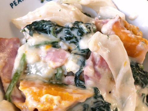 かぼちゃとほうれん草のドリア